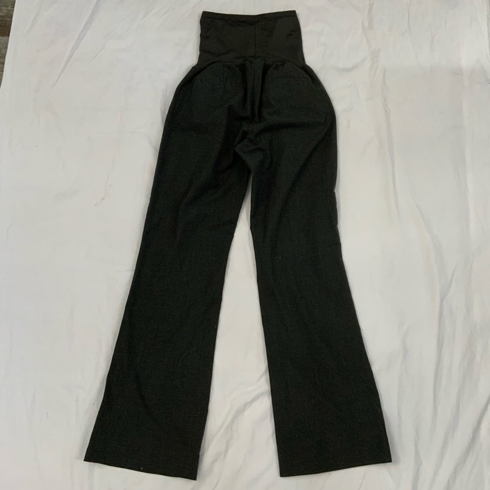 Gap Maternity 00R Stretch Perfect Trouser Pants Gray Full Panel Career To Casual - Picture 2 of 13